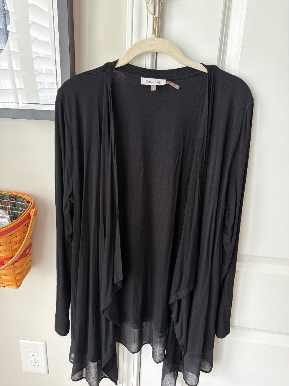 Calvin Klein size Large open front topper cardigan
